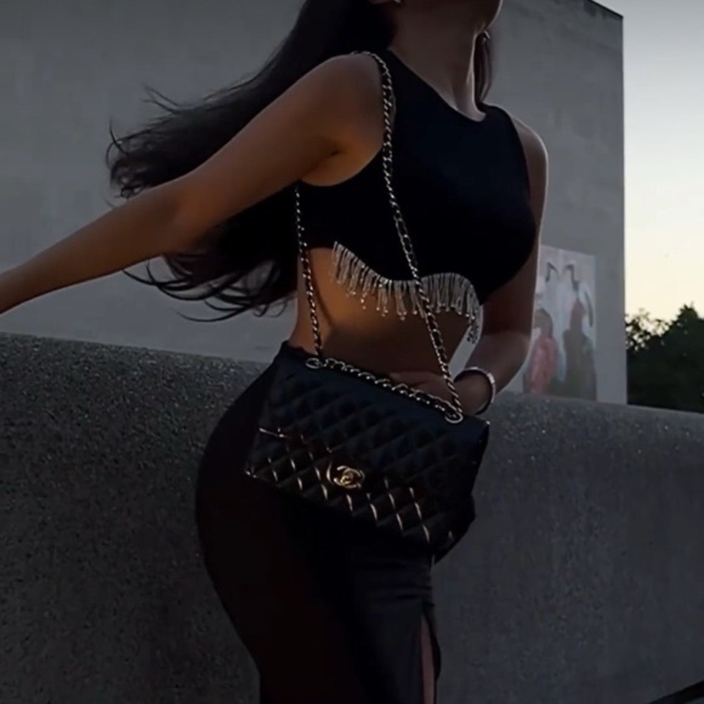 Zara Seamless Rhinestone Top - Picture 3 of 13